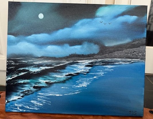 16x20 Midnight Tide