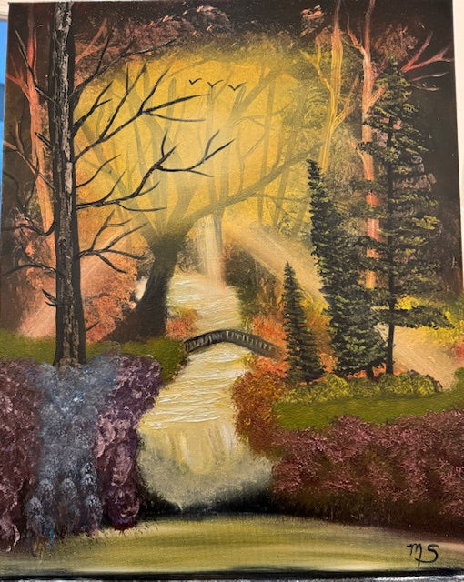 16x20 Whispers of the Luminous Grove