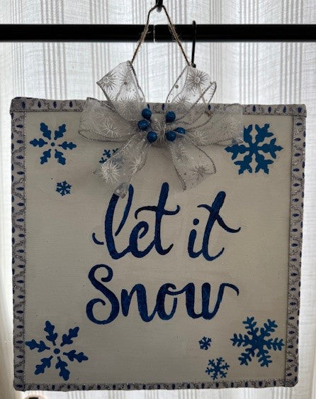 Let it Snow wall hang