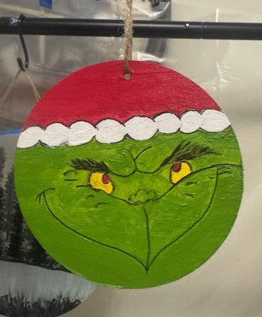 4 inch ornament - Santa grinch